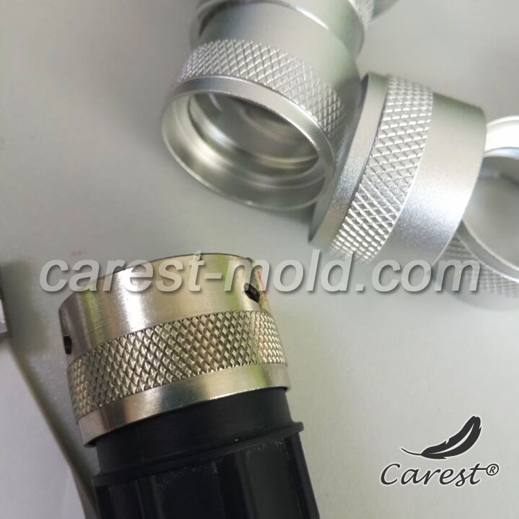 Custom metal parts for connector head
