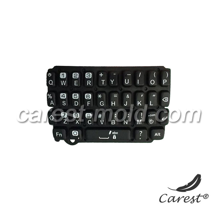 Laser marking for silicone mobile phone keyboard