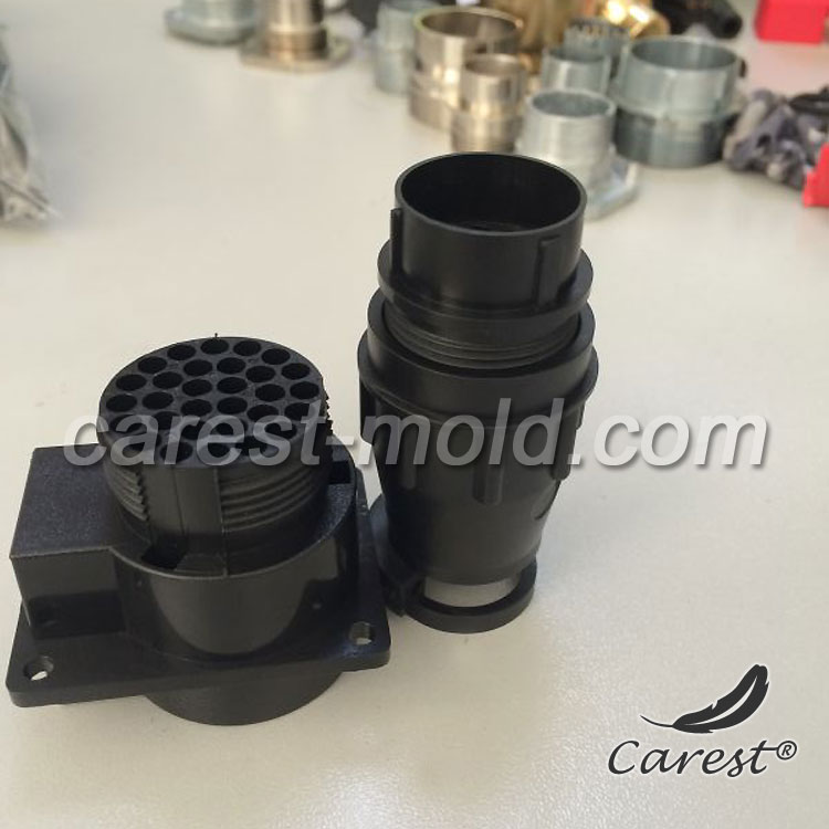 Automotive plastic cable connector