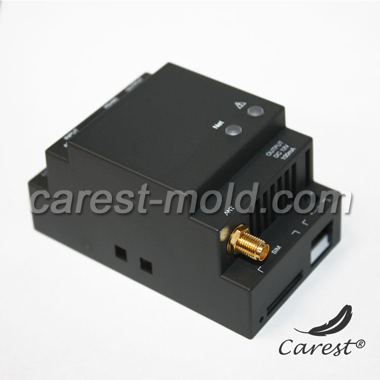 PPE+PS plastic case with DIN mount