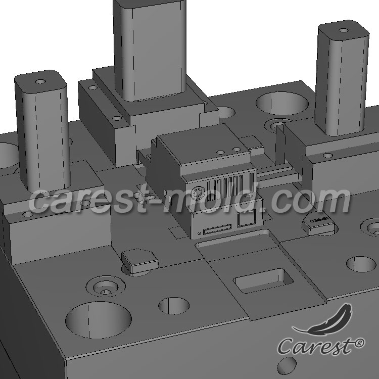 PPE+PS plastic case with DIN mount